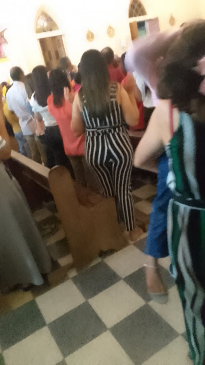 Flagras q fiz na missa quinta