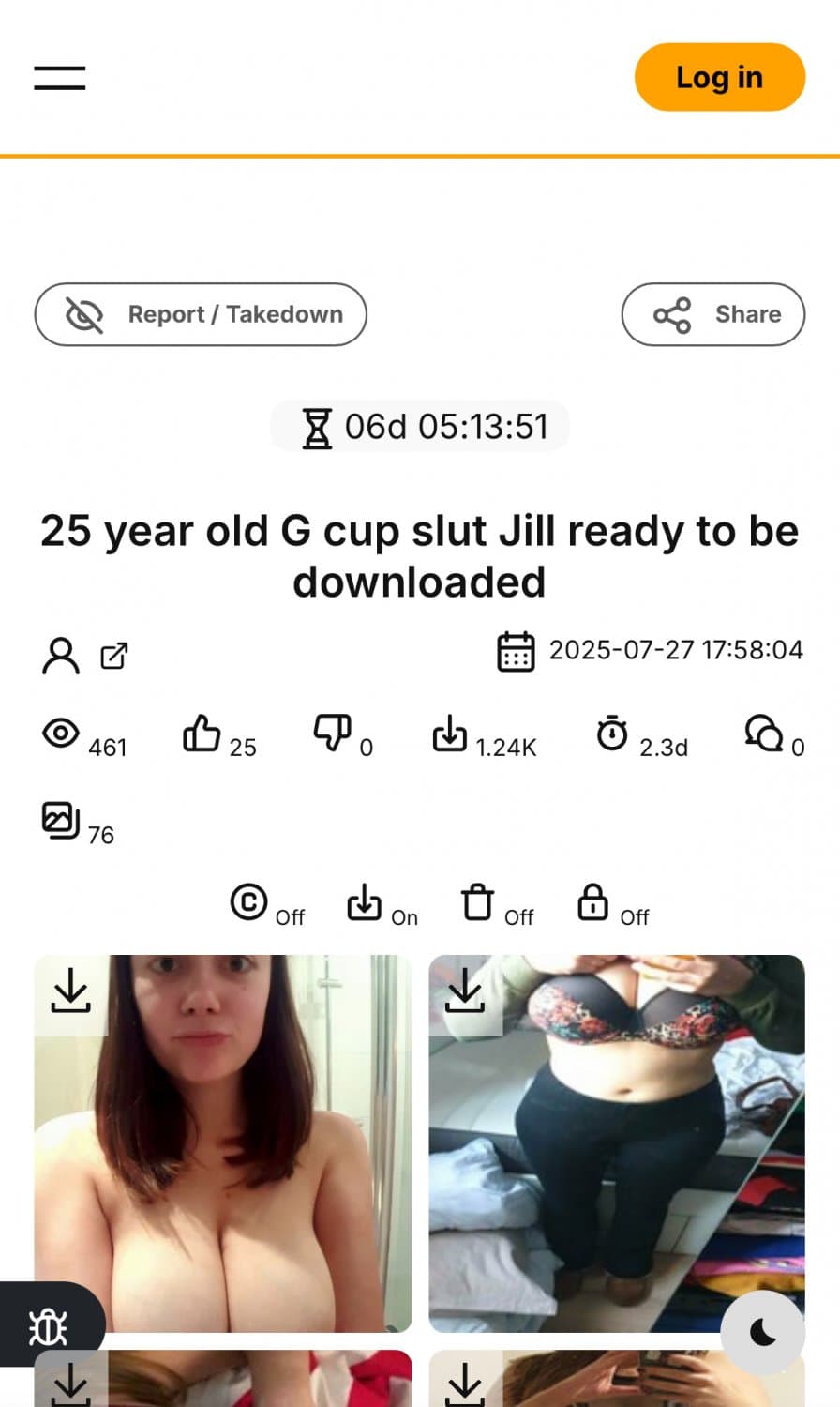 G cup slut Jill, full collection: sltb.live/25-year-old-g-cup-slut-jill-ready-to-be-downloaded