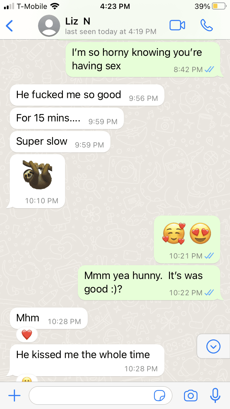 Married slut texts her lover after fucking her husband. Makes them both cum