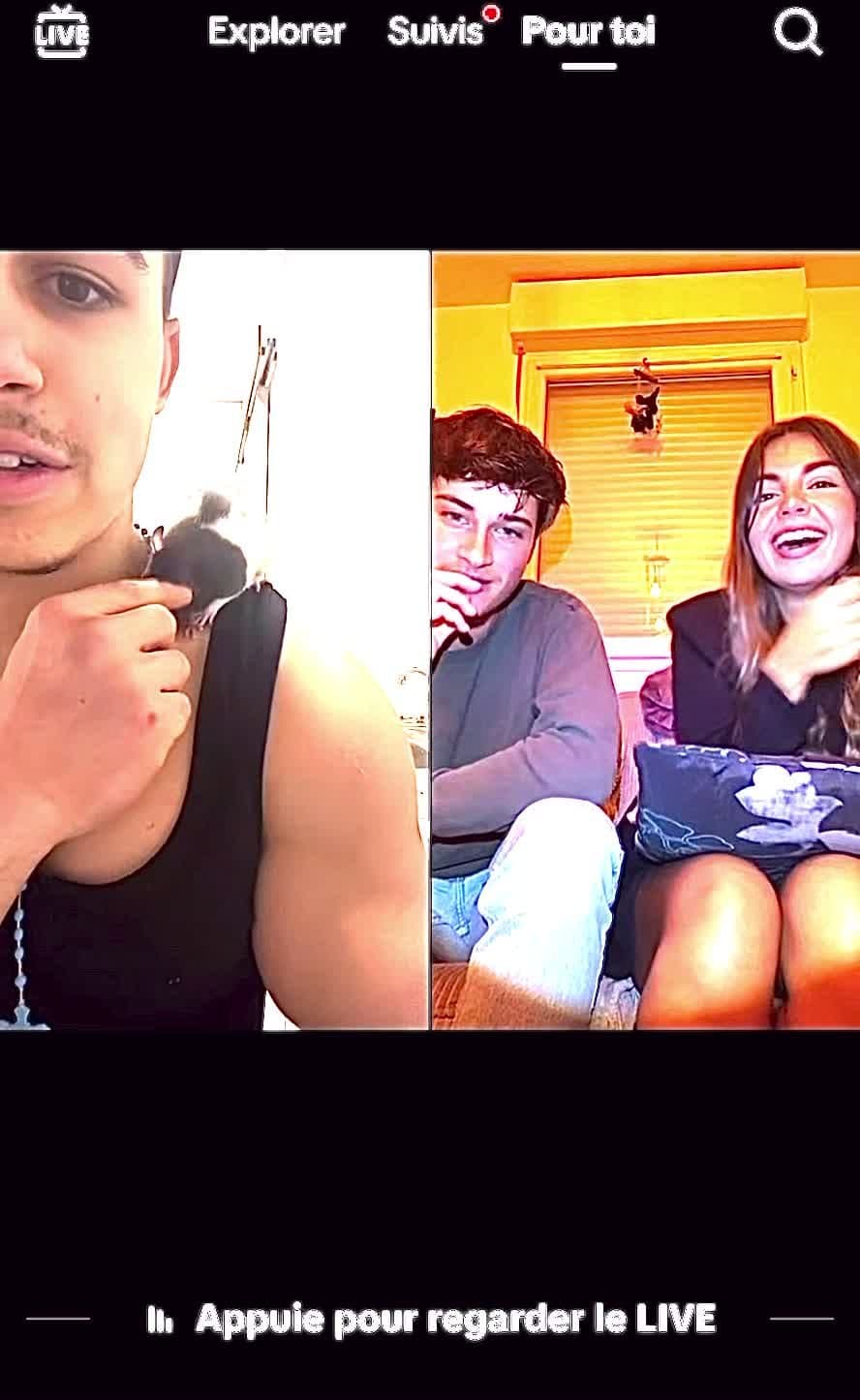 Tik tok live upskirt stocking flash