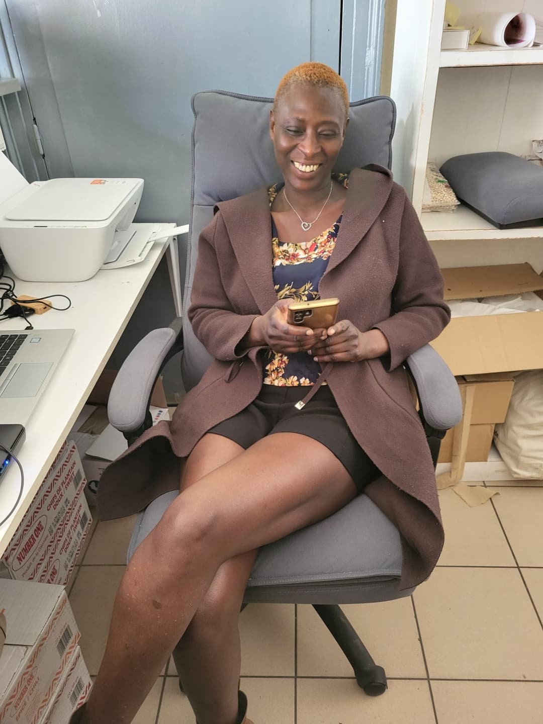 Big breasted Senegal whore craves white flesh deep inside her