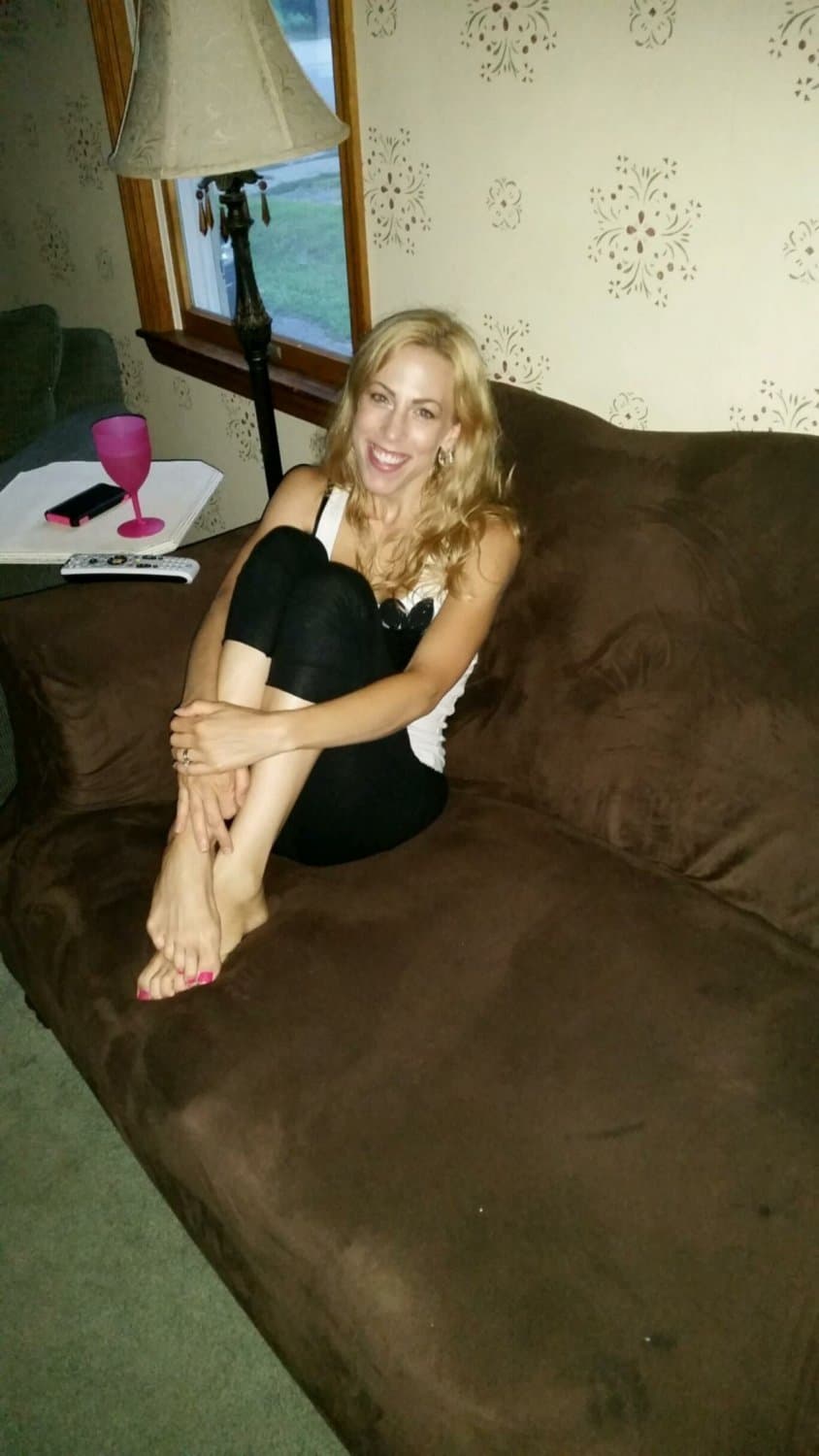 Busty Blonde Slut Wife Likes Wearing Other Men’s Cum Like a Whore