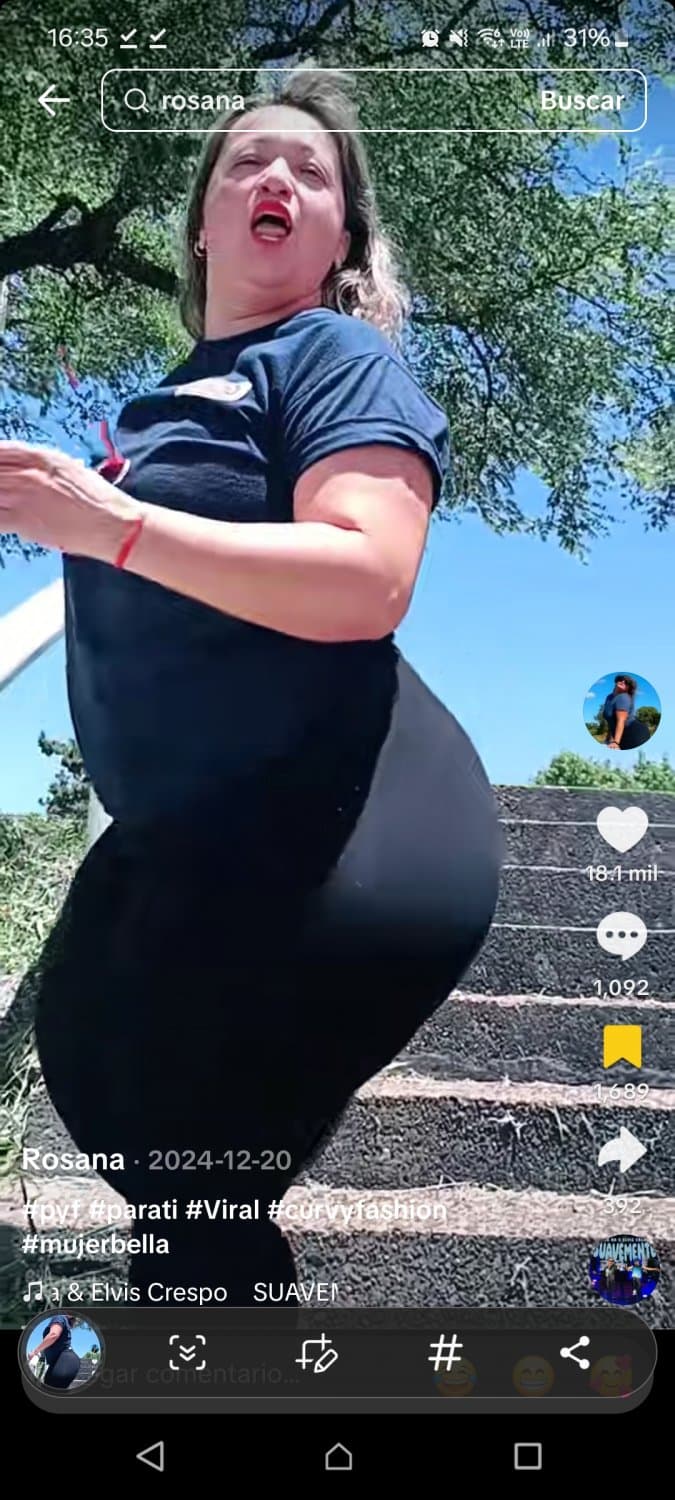 Rosana Alicia maidana milf culona mega culo madura tiktok bimbo pan bimbo