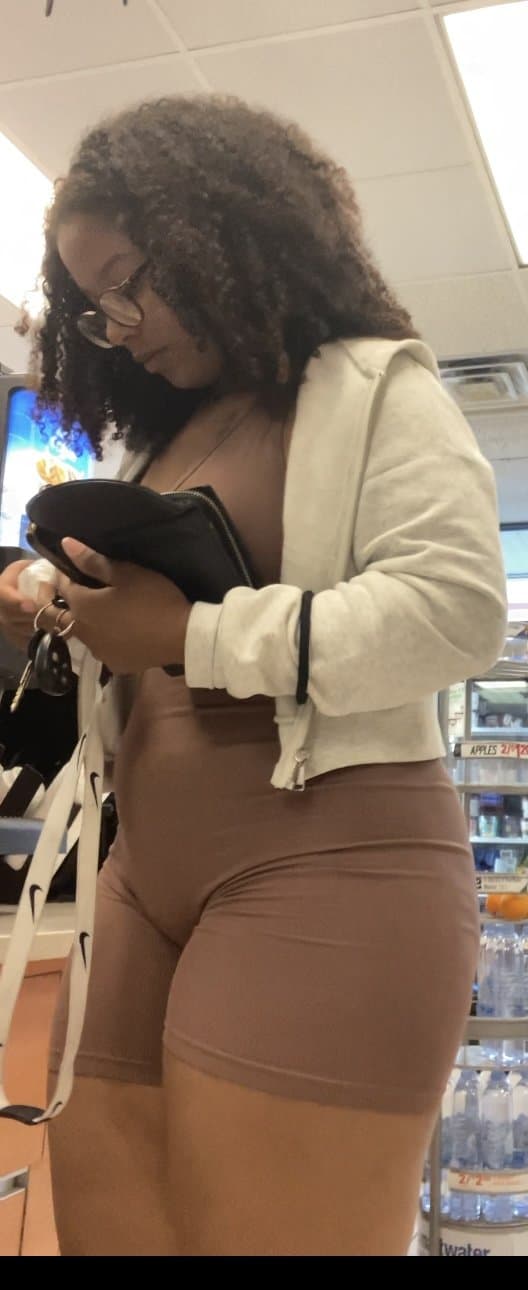 Click to view full size Fat Ass In Body Suit Store Candid
