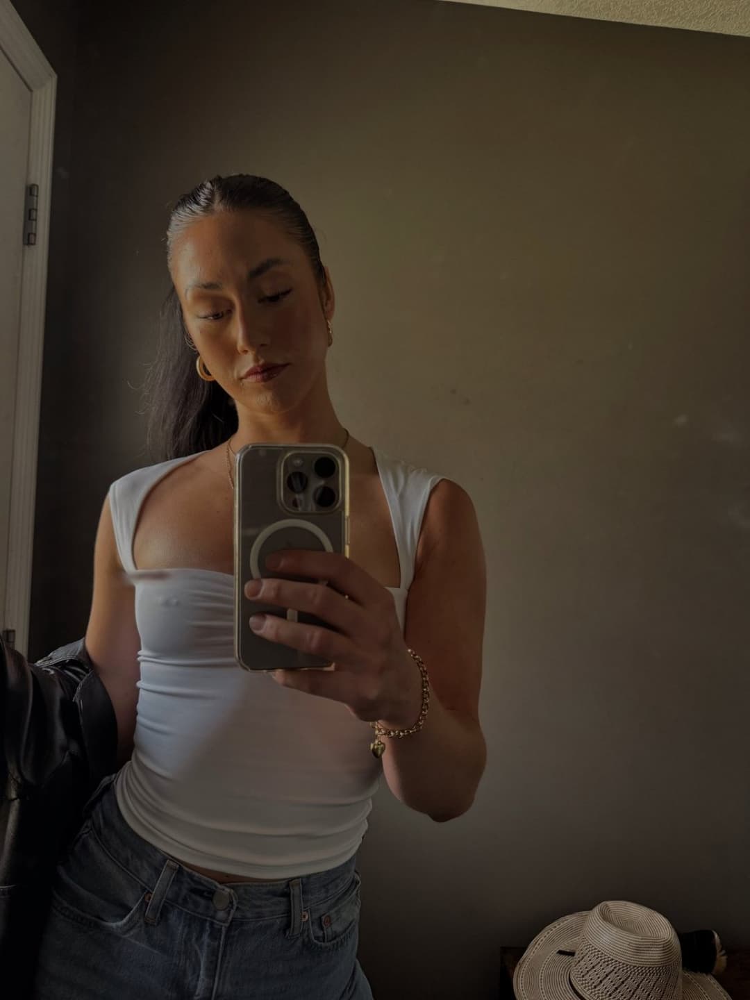 Canadian NN girl D. with nipple piercing