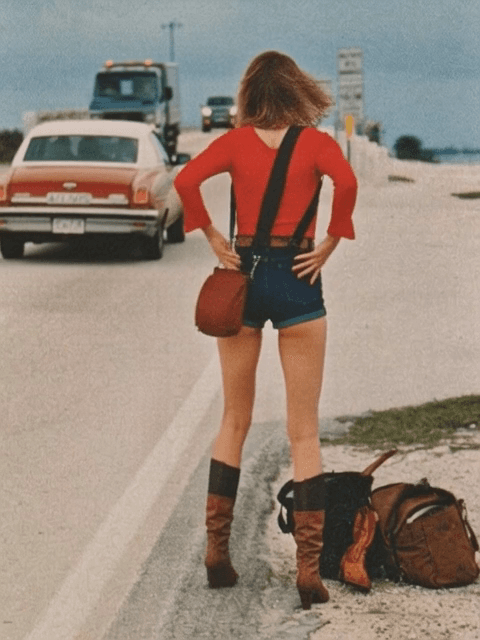 hitchhiking 70s slut