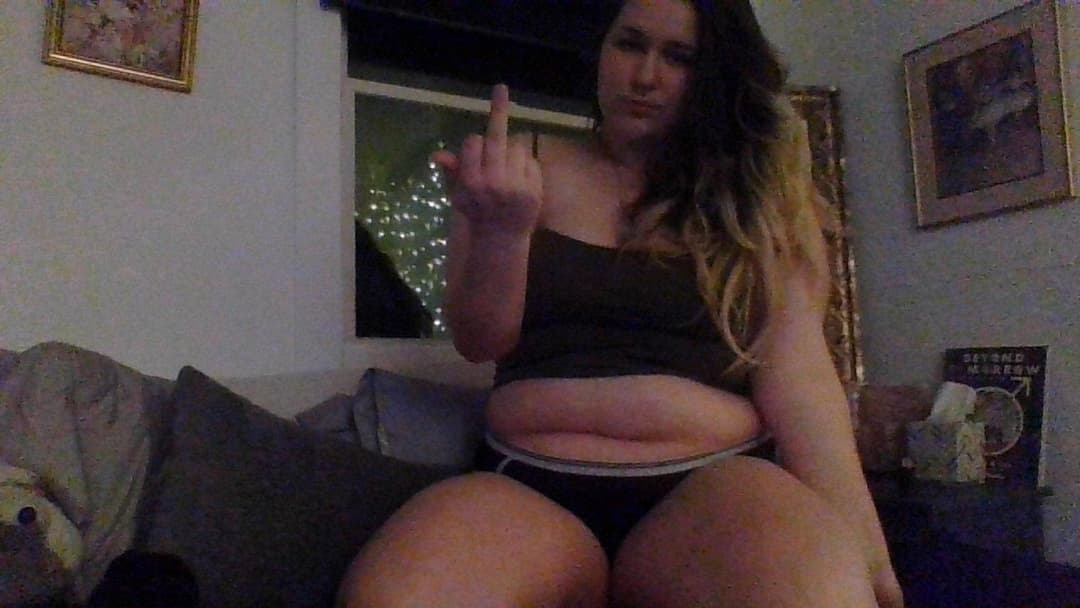 fat pimple pig webslut disgrace ,spit on her