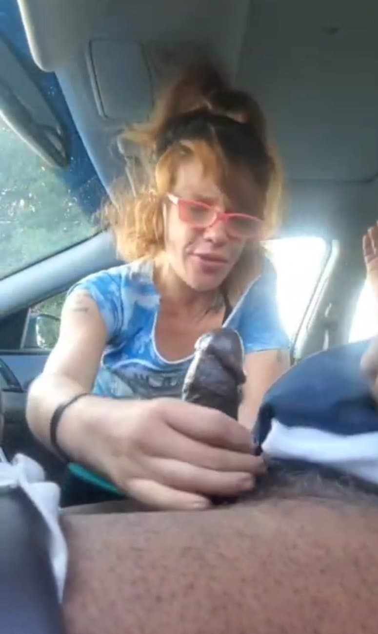 Baltimore redhead sucks a black dick to get a crack hit