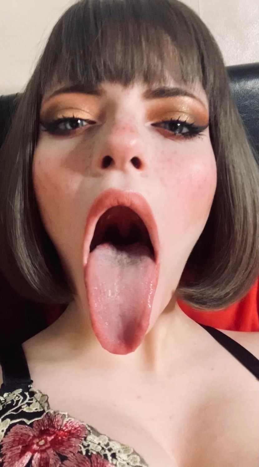 Long Tongue Set | Tongue Fetish Ahegao Egirl