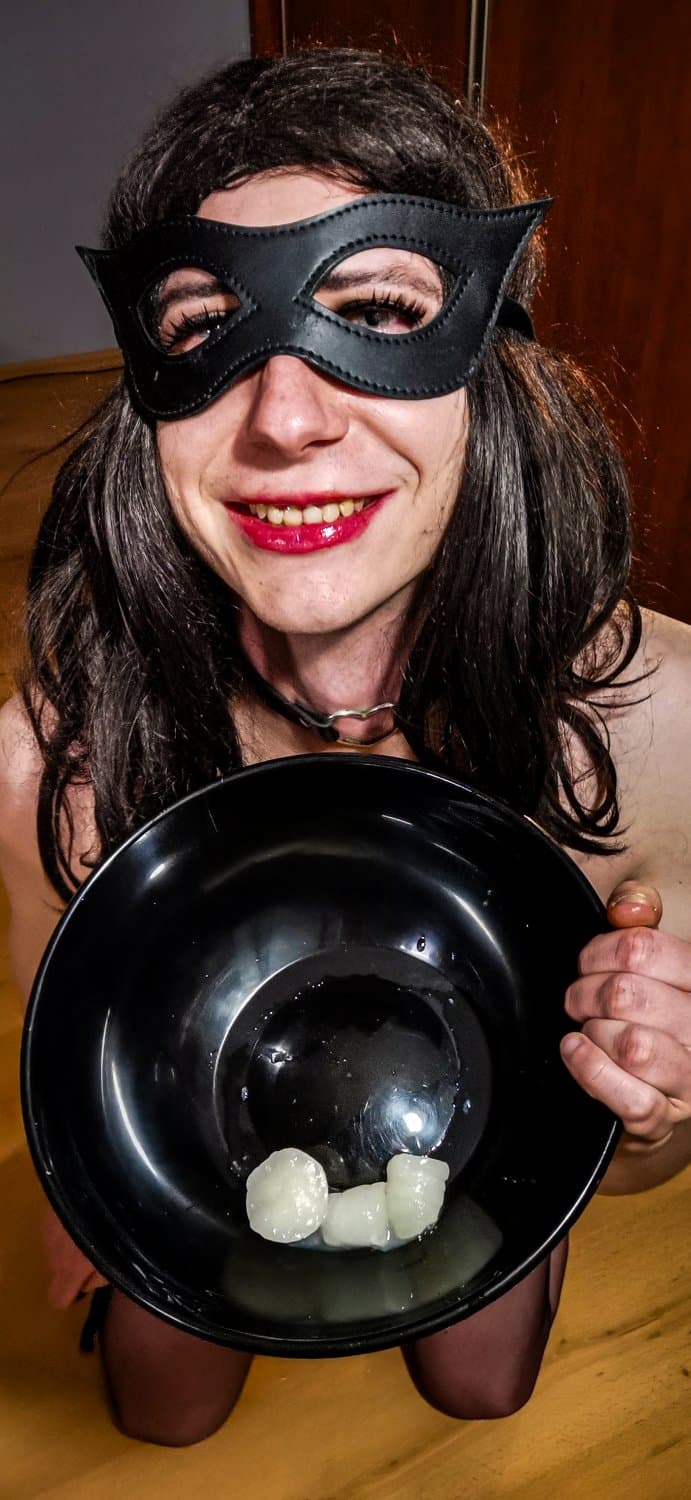 Self Bukkake with collected own cum 2 (DIIIANA)