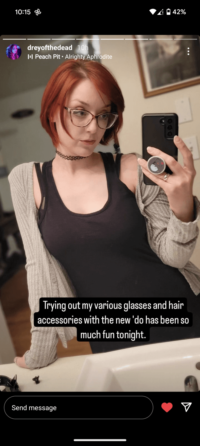 Sexy little Red Head nerdy bitch.