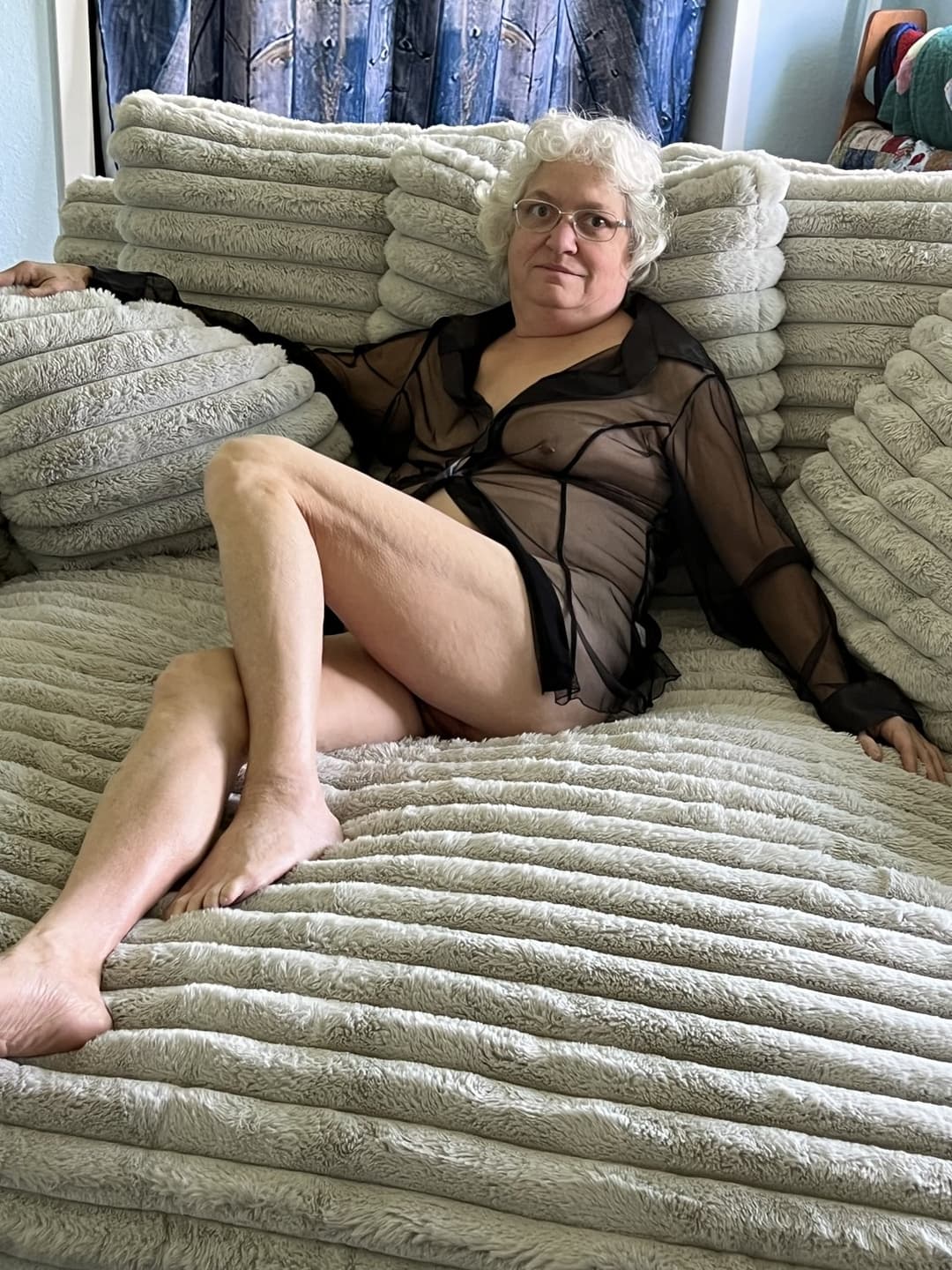 Grann D wears see through!