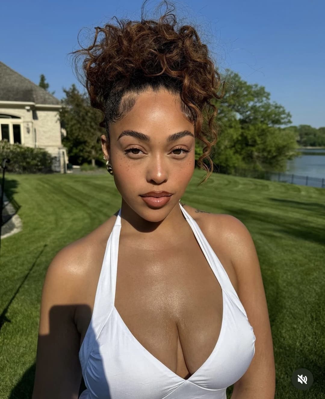 Jordyn Woods & her saggy nıġġėr tits are today’s celeb Titty Tuesday slut