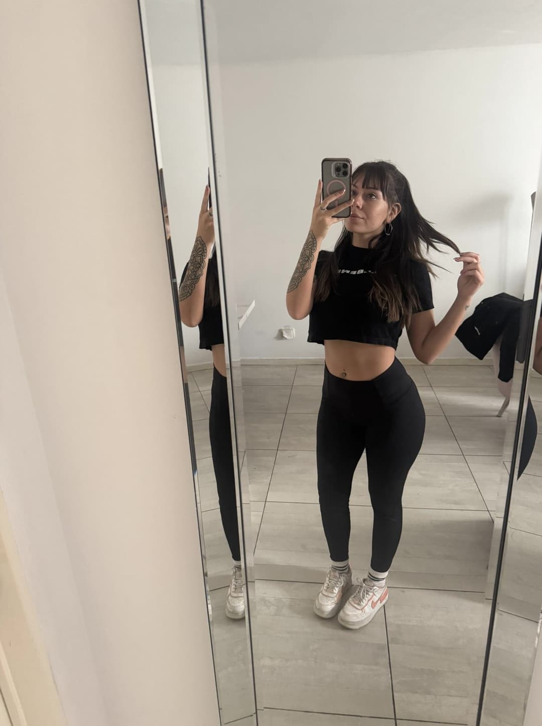 I’m that naughty little slut who smiles sweet but plays rough daring you to catch me if you can