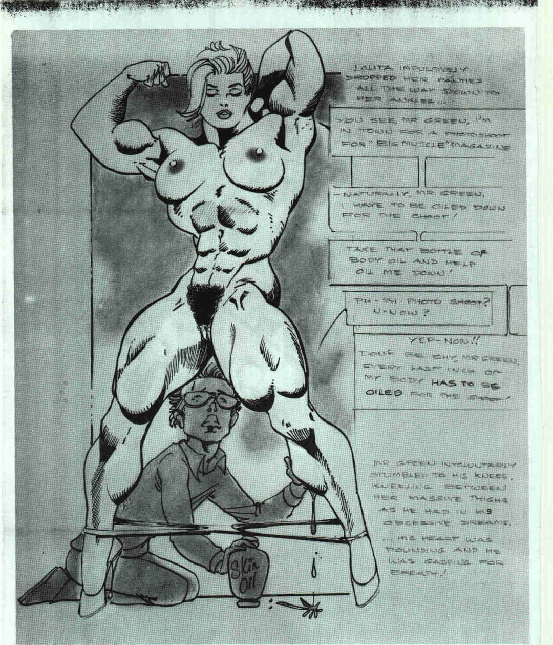 Naked bodybuilding photoshoot