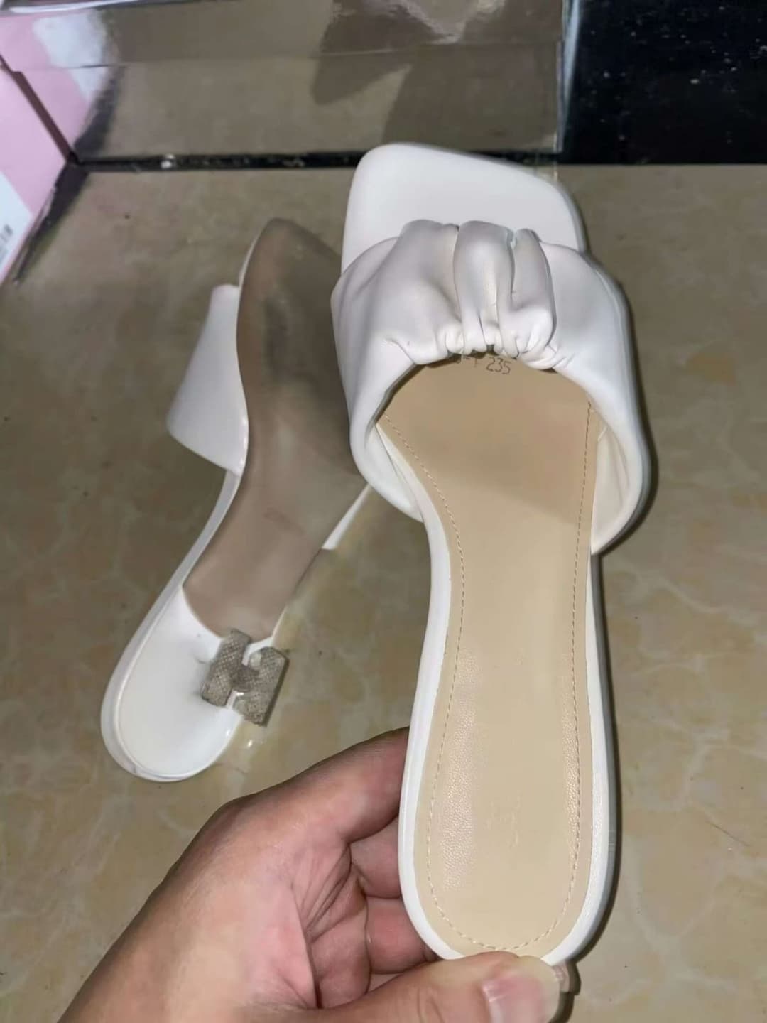 Cock & cum into asian shoes
