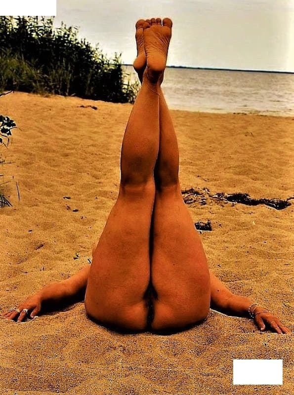 50yo chubby slut wife from Italy, nude beach