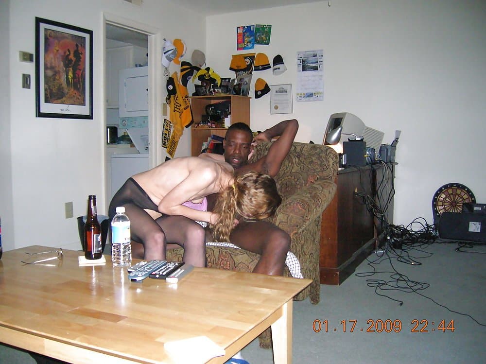 Skinny wife gets fucked by a BBC while hubby watches