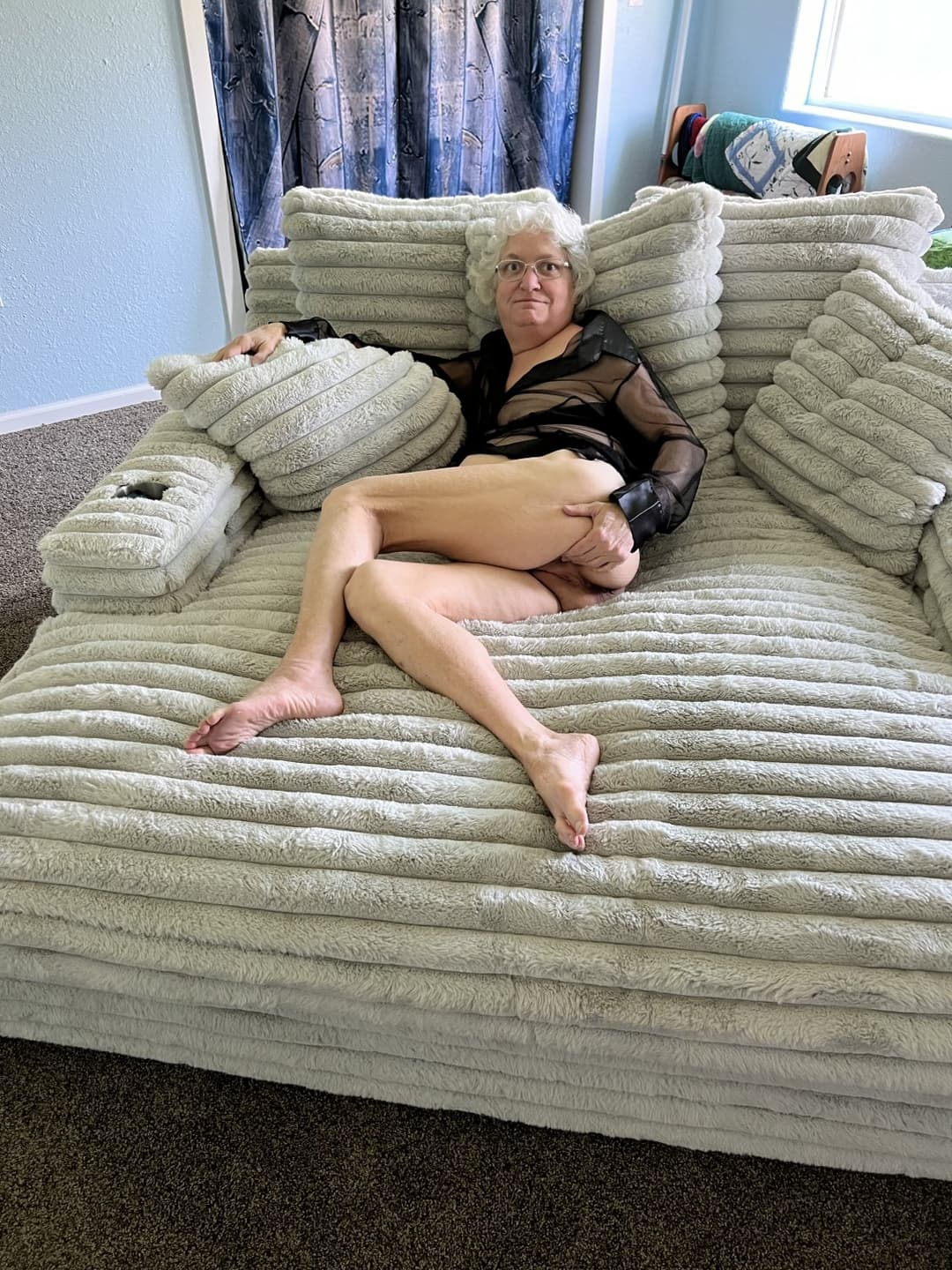 Grann D wears see through!