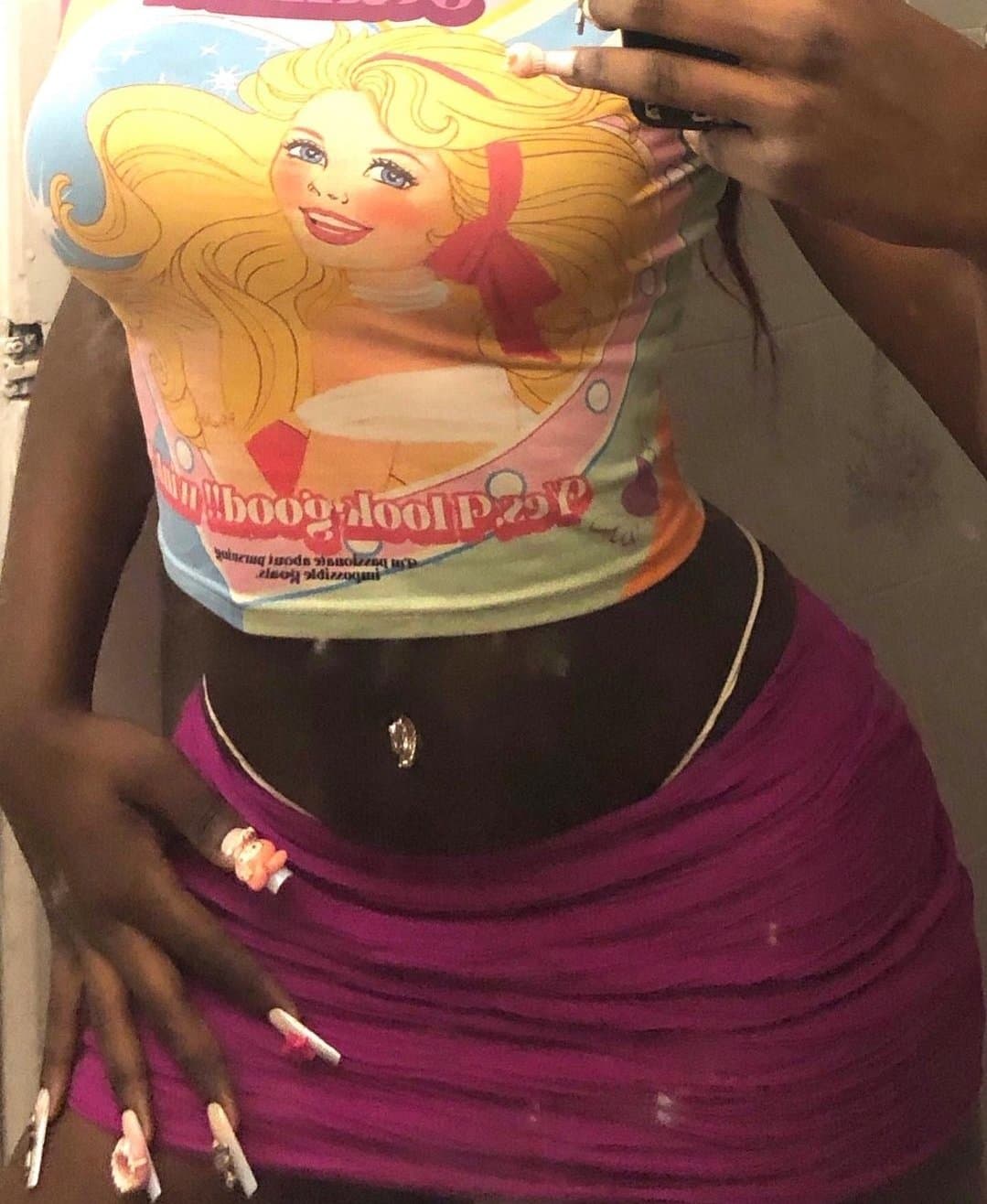 Dark Skinned Bimbo Barbie