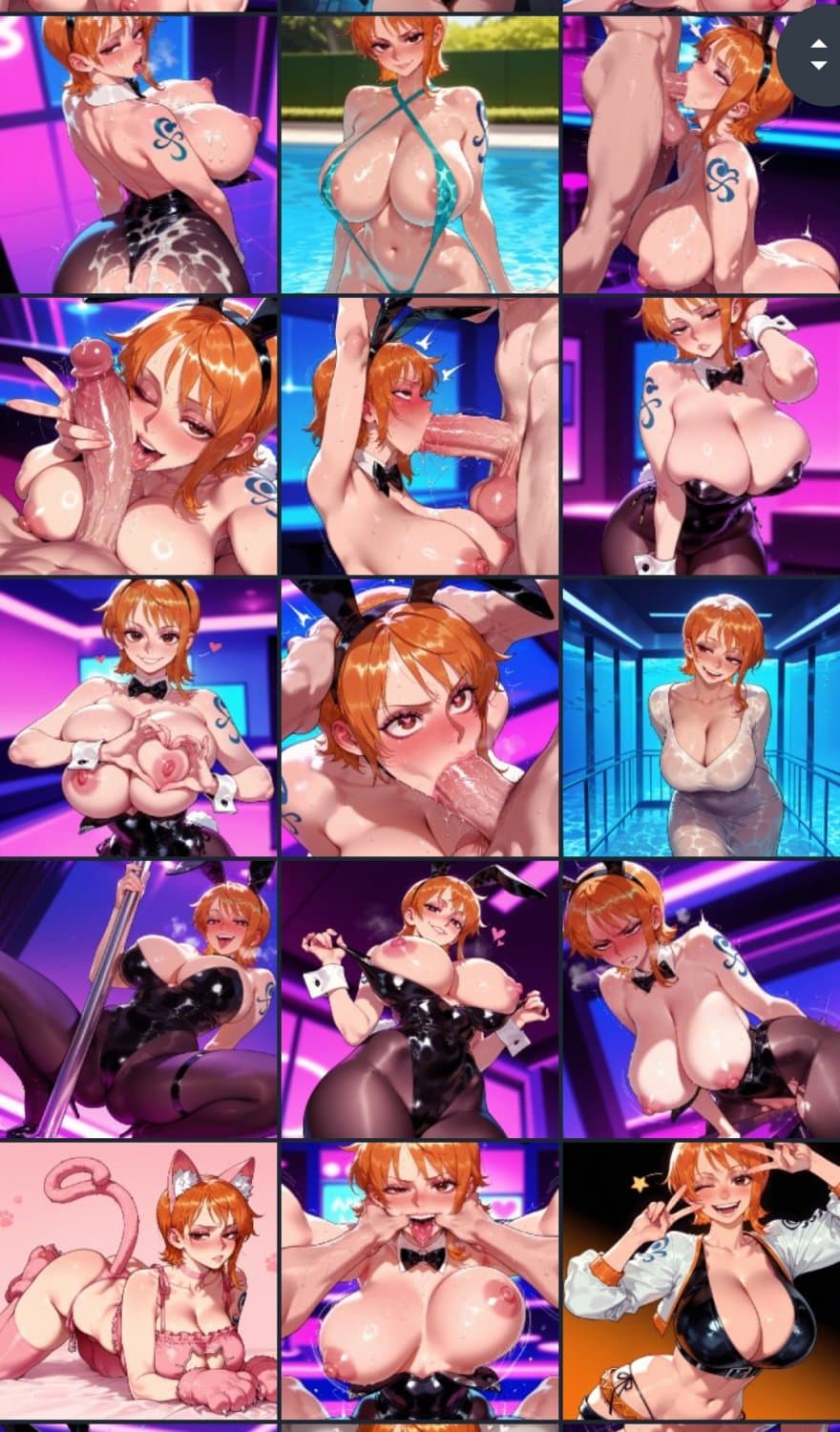 Click to view full size Nami | anime hentai comics AI generated ahegao rule34 tits ass pawg NSFW patreon oil thicc