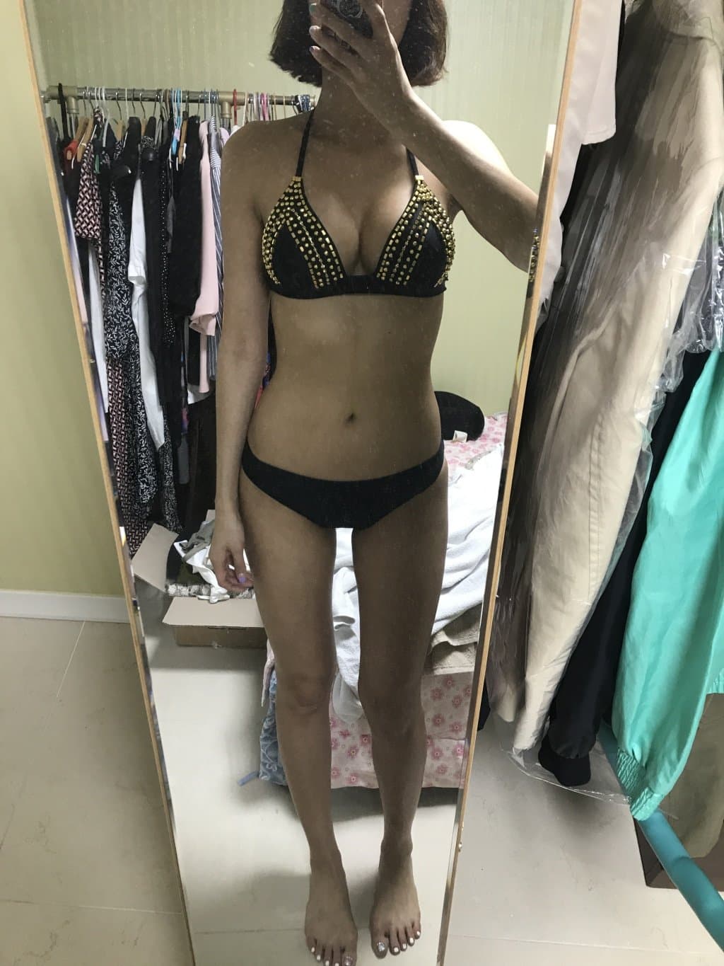 Asian amatuer bikini slut