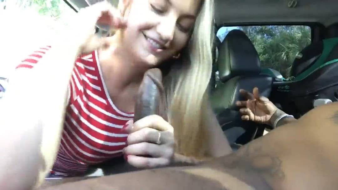 I asked my beautiful blonde friend do give me a head in my car