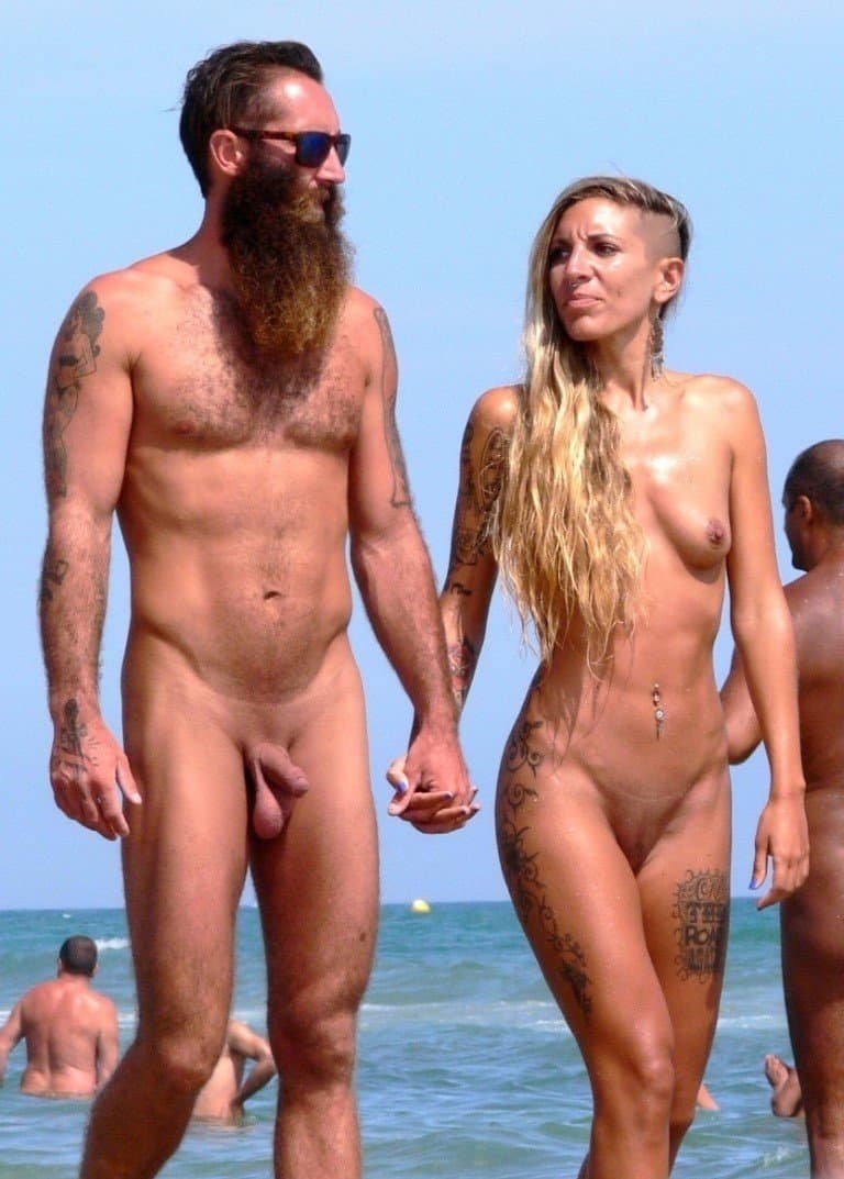 Naked couples outdoors 8