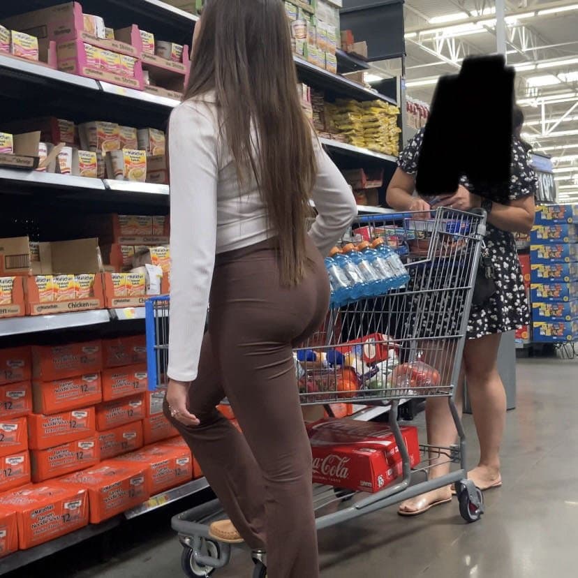 Click to view full size Busted By Fatass Cutie In Leggings