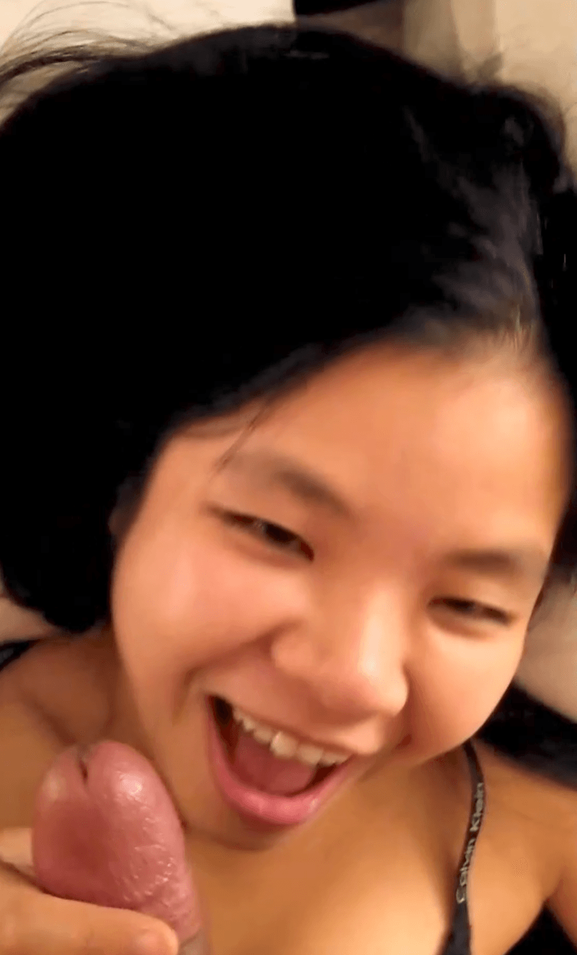 Passionate Adorable Asian Blowjob POV