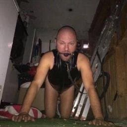 PigSlaveAndy in Latex Bondage
