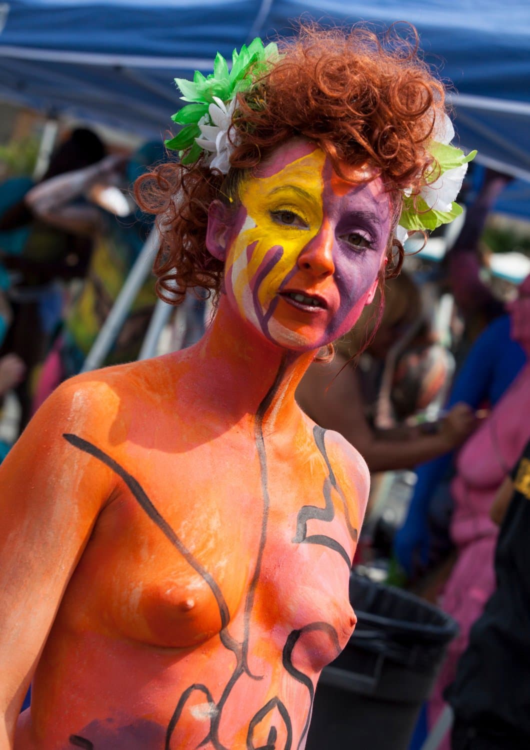 Body painting day in NYC