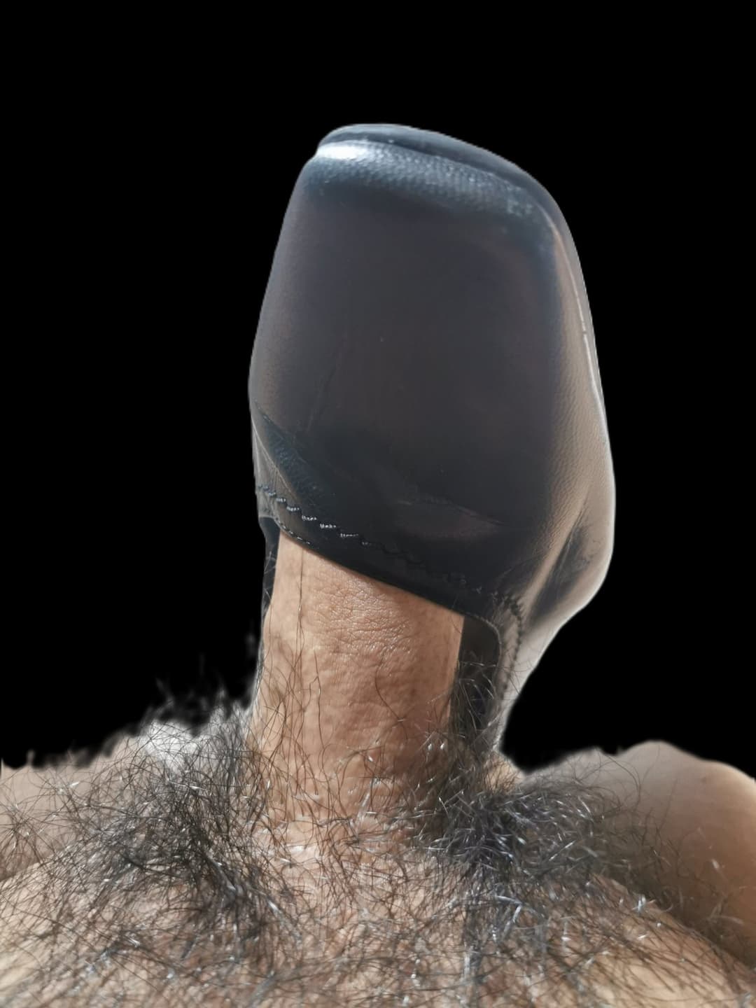 Emptying cum into shoes