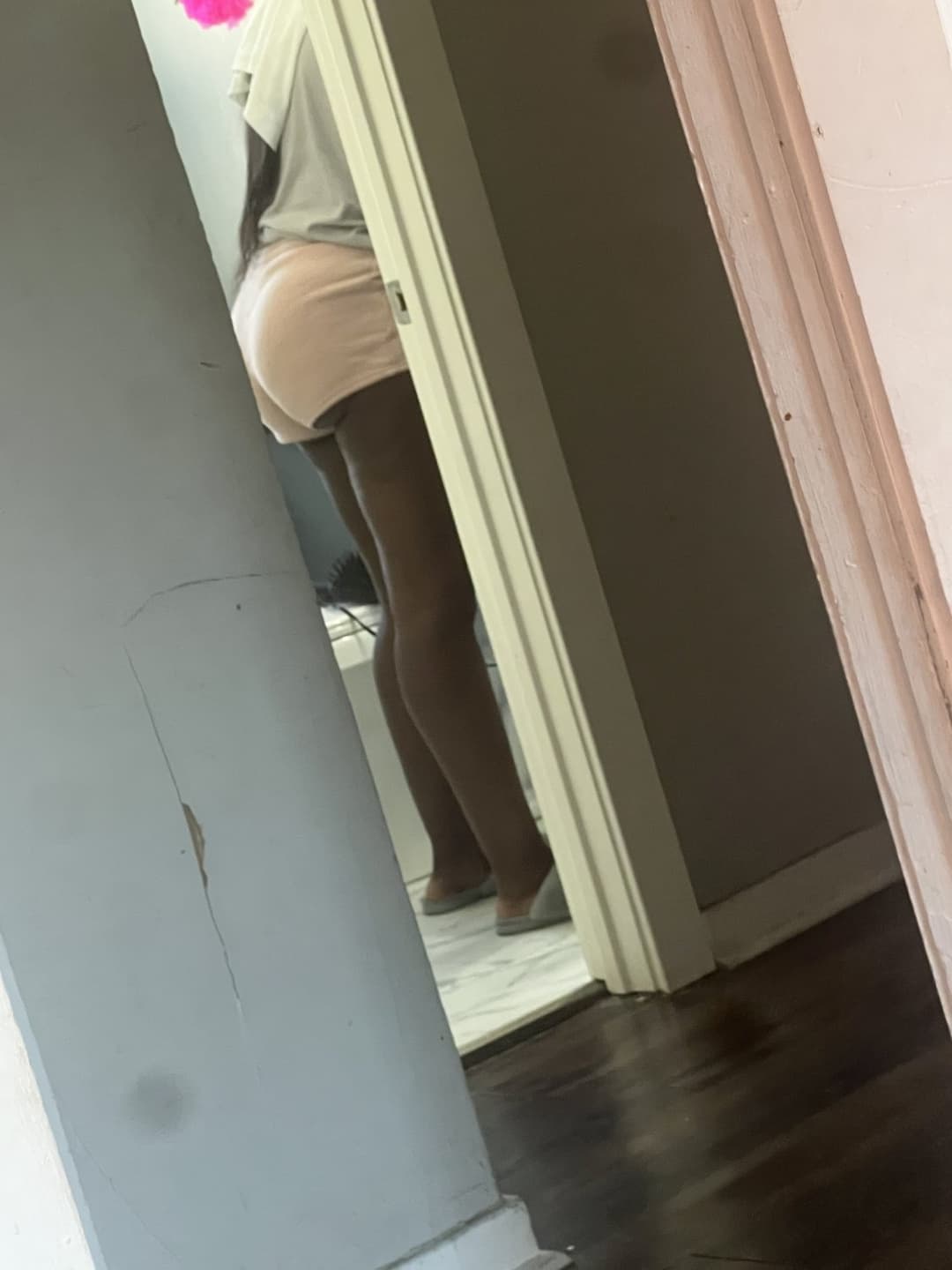 Thick big booty darkskin cousin