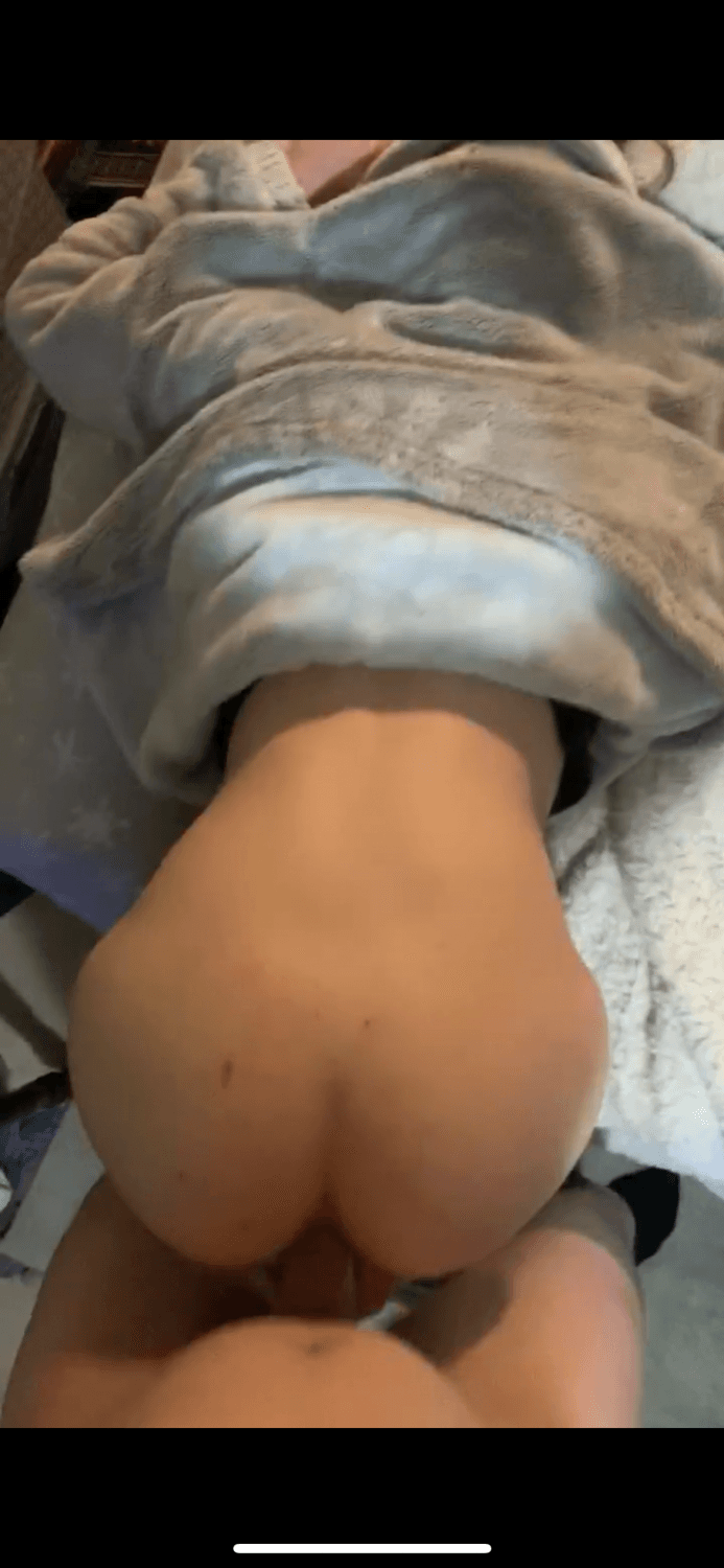 Sexy petite slut bent over and fucked after doing line of meth off her ass