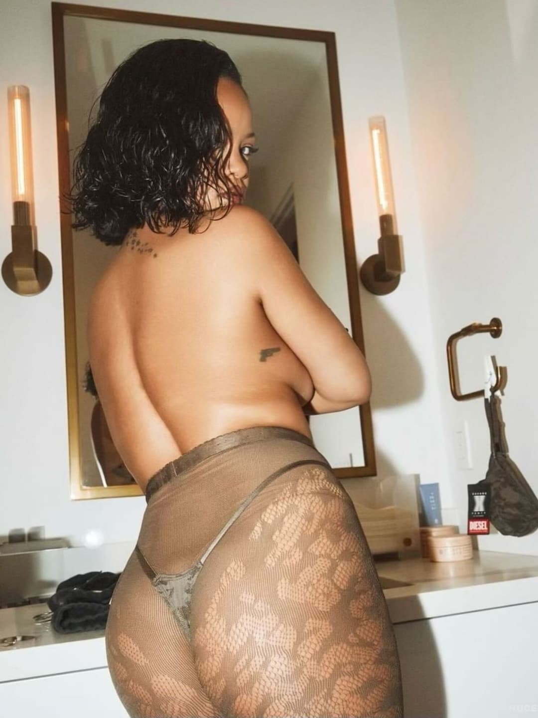 Rihanna Wearing Sexy Lingerie