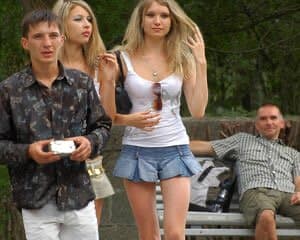 Miniskirt highheels slut teens