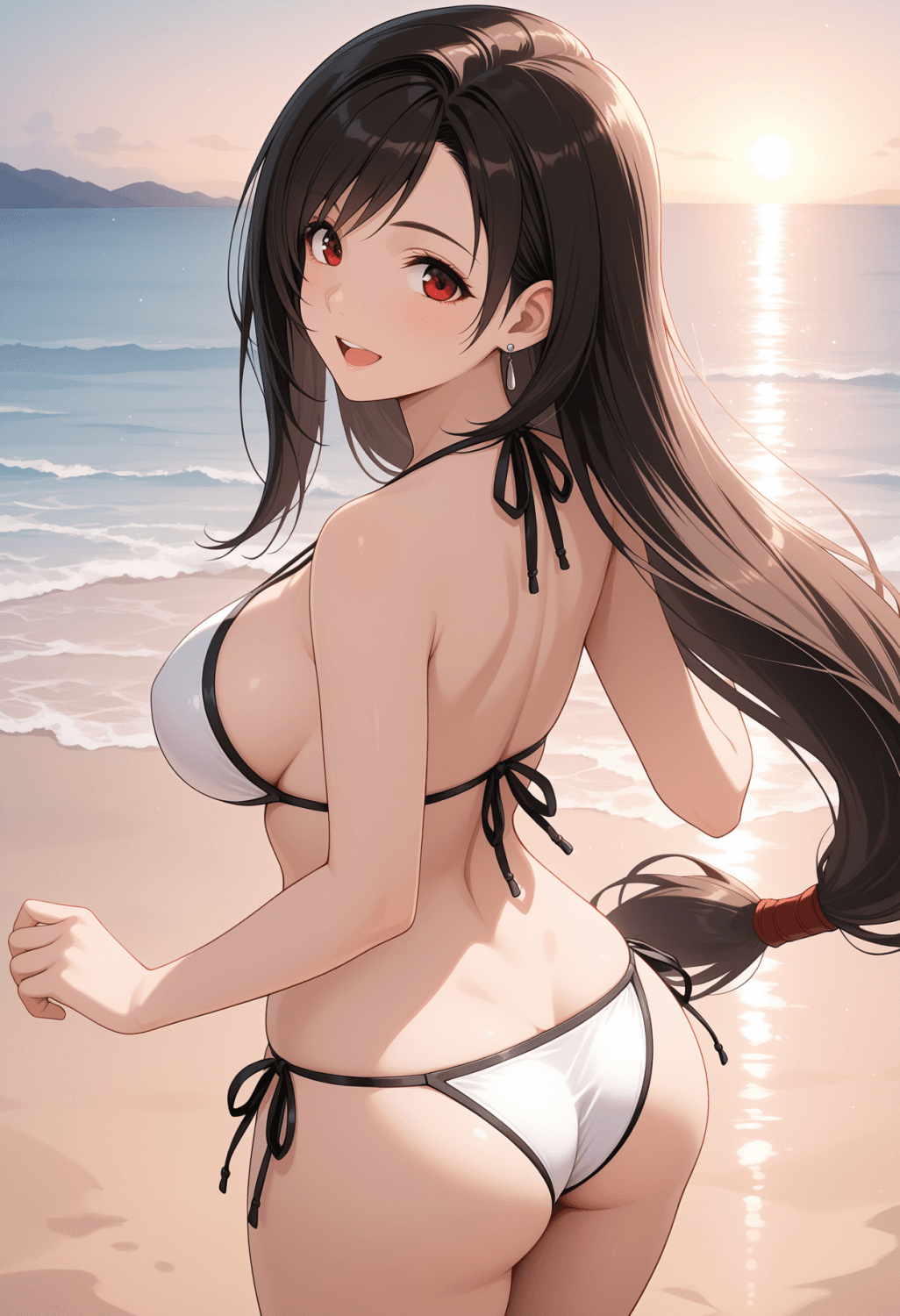 Final Fantasy 7 - Tifa Lockhart - Black & White Bikini