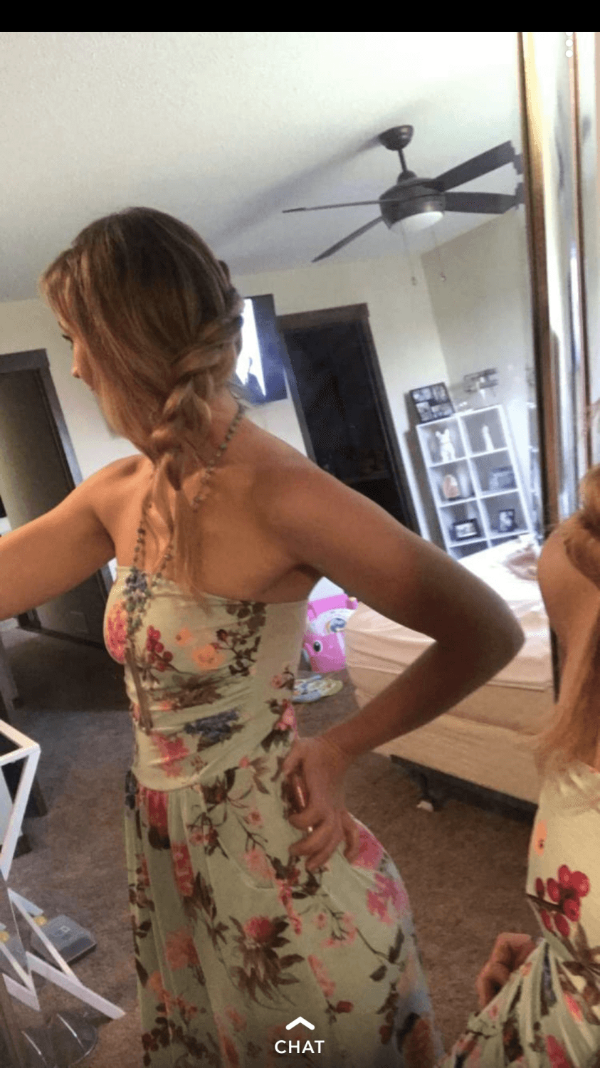 2 months pregnant w/my daughter on my birthday I kept the dress her dad got me on to ride my fav?