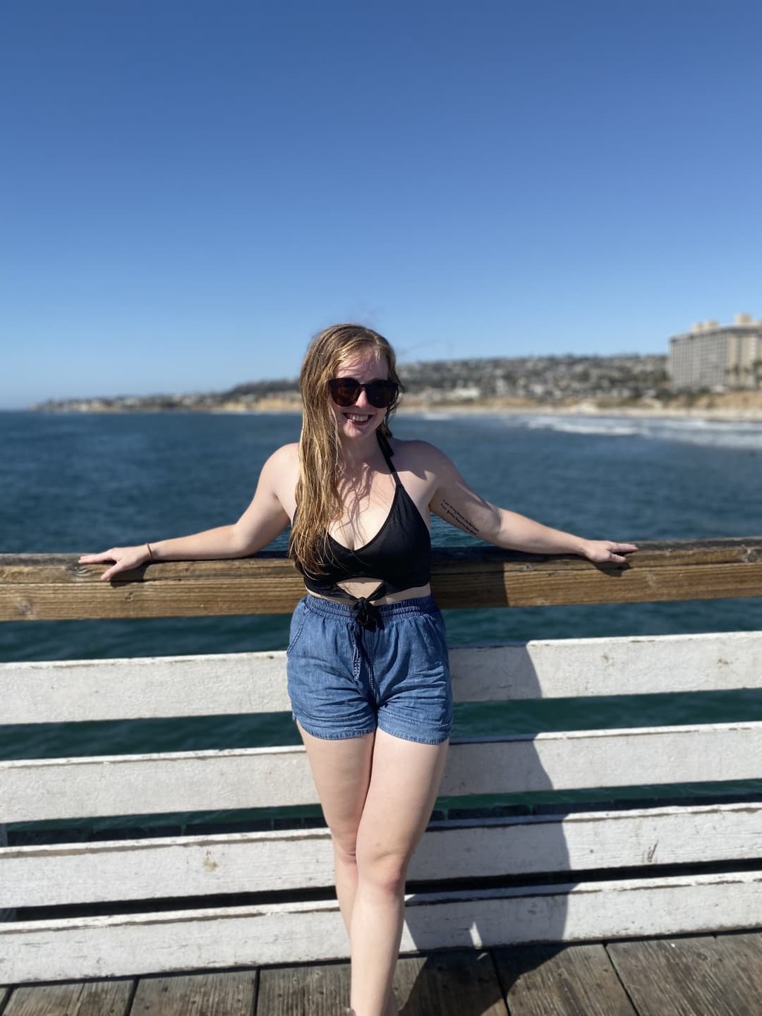 PAWG Brooke thick flight attendant with pierced nipples