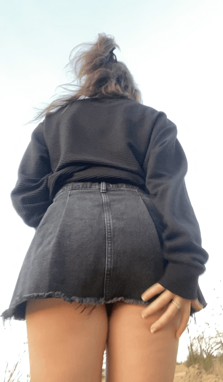 Upskirts sin nada abajo ?