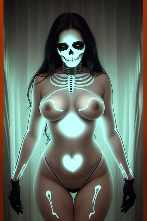 Halloween AI Artwork that I generated (Female Edition)
