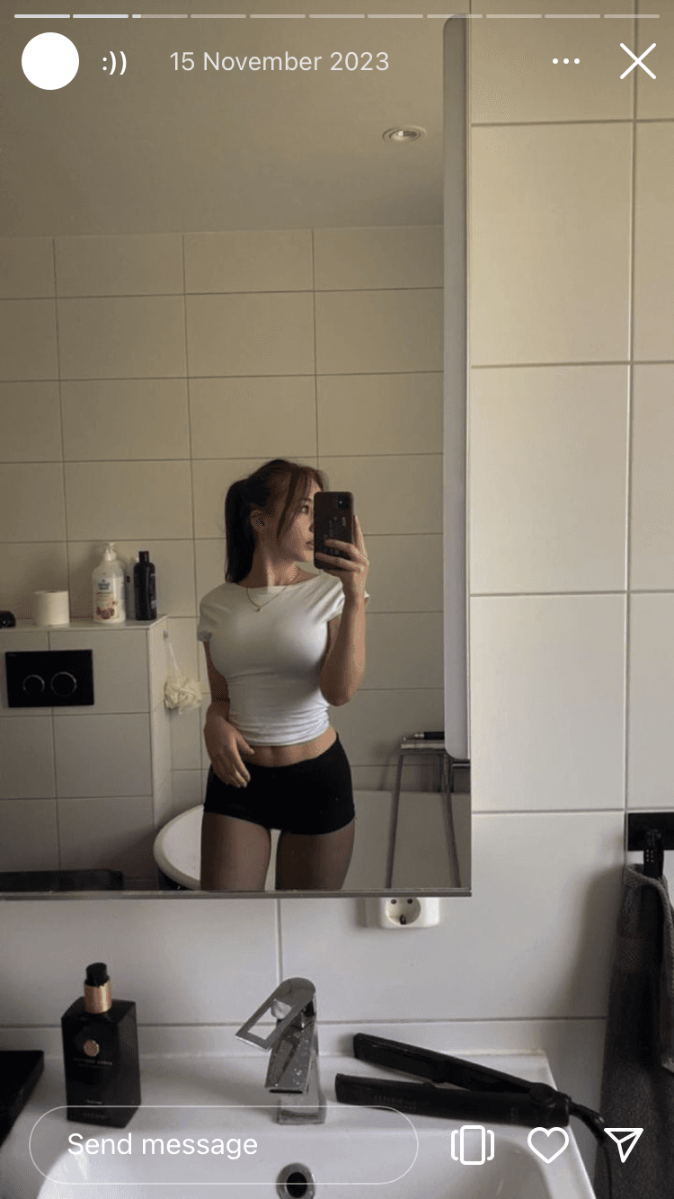 He shared his swedish crush Juliana.