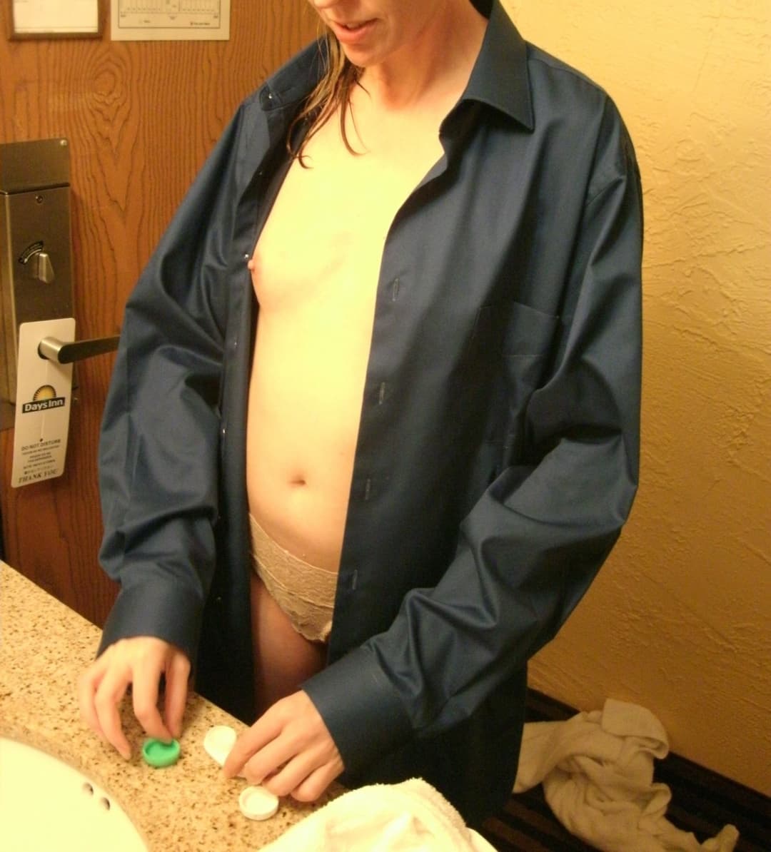 Blonde with small boobs 7