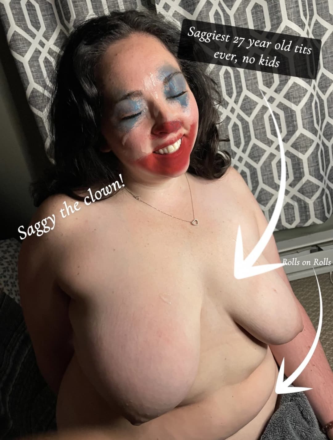 Fat fuck made into a clown and piggy. Kik: mygirl4usecny