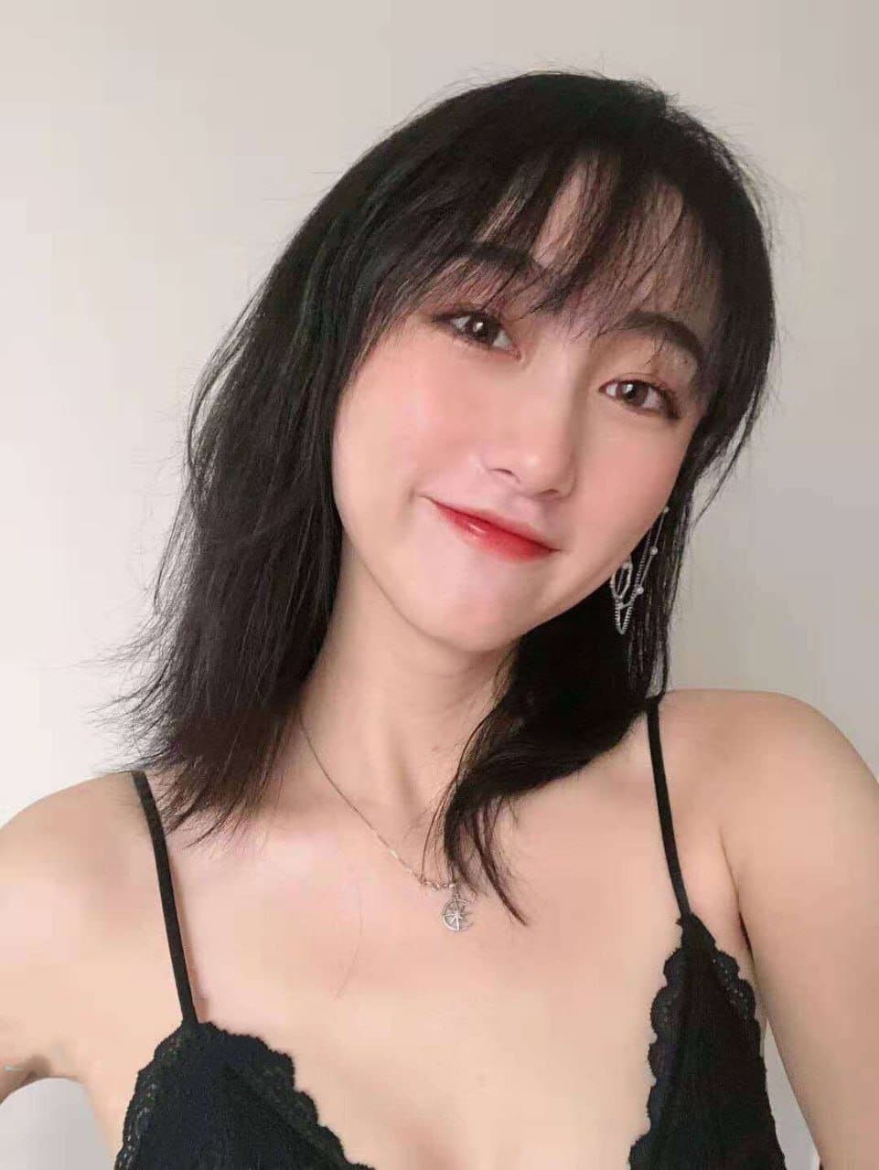 Very sexy air stewardess in uniform, and after facial.