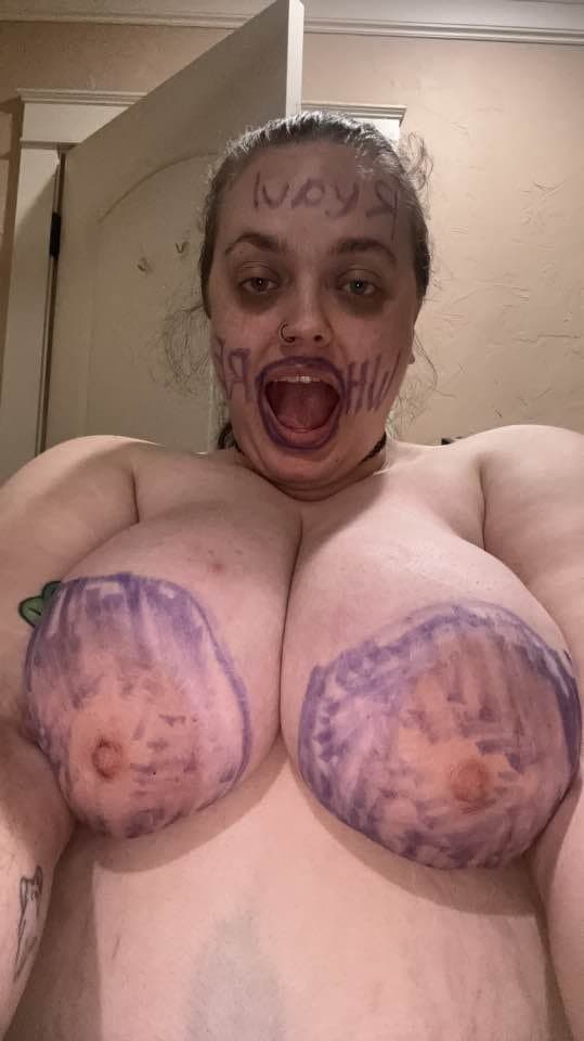 Pig slut Stella gooning dildo mouth whore