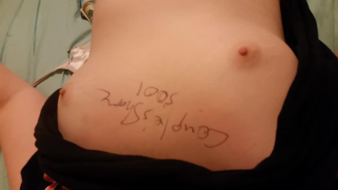 Kaylee 20F Slut sent pics asking to be shared, brunette slut tiny tits