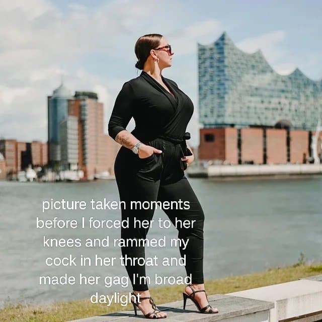 Making captions for this filthy whore is so much fun