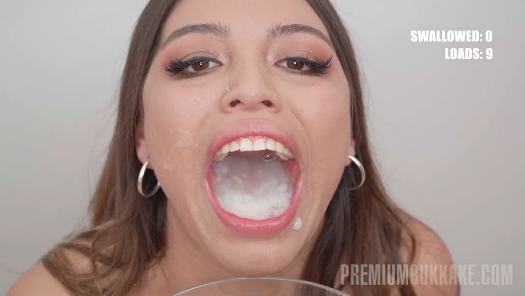 Click to view full size Premiumbukkake cum drinking - Part 1